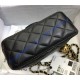 Chanel Mini Quilted Square Bag in Lambskin C1786-black