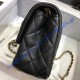 Chanel Mini Quilted Square Bag in Lambskin C1786-black