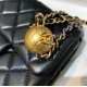 Chanel Mini Quilted Square Bag in Lambskin C1786-black
