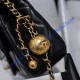 Chanel Mini Quilted Rectangular Bag in Lambskin C1787-black