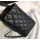 Chanel Quilted Shopping Tote C57974B-black