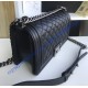 Chanel Boy Medium Quilted Flap Bag in Calfskin C67086BB-black