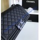 Chanel Boy Medium Quilted Flap Bag in Calfskin C67086CB-black