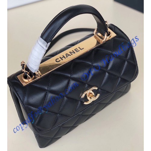 Chanel Flap Bag with Top Handle C92236A-black – LuxTime DFO Handbags