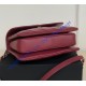 Chanel Flap Bag with Top Handle C92236A-wine-red