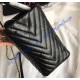 Chanel Chevron Large Shopping Tote C93525V-black