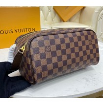 Louis Vuitton Damier Ebene Dopp Kit Toilet Pouch N40127-brown