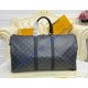 Louis Vuitton Monogram Eclipse Canvas Keepall 50 Bandouliere M40568