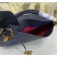 Louis Vuitton Monogram Empreinte Leather Artsy MM M41066-navy-blue