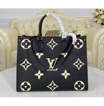 Louis Vuitton Bicolor Monogram Empreinte Leather Onthego MM M45495