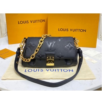 Louis Vuitton Monogram Empreinte Leather Favorite M45813-black