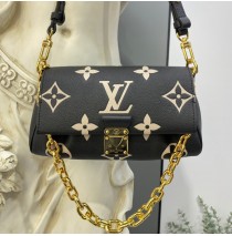 Louis Vuitton Bicolor Monogram Empreinte Leather Favorite M45859-black