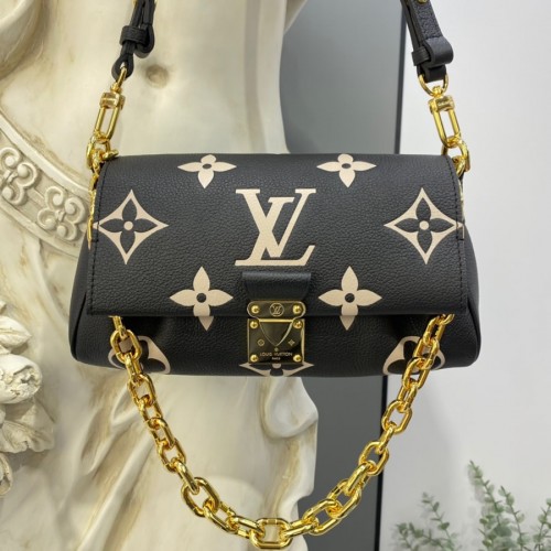 Louis Vuitton Bicolor Monogram Empreinte Leather Favorite M45859-black ...