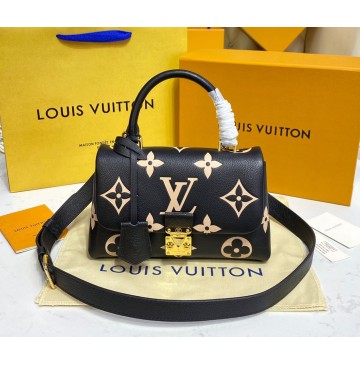 Louis Vuitton Bicolor Monogram Empreinte Leather Madeleine BB M45978-black