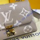 Louis Vuitton Bicolor Monogram Empreinte Leather Madeleine BB M45978-gray