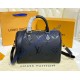 Louis Vuitton Monogram Empreinte Speedy Bandouliere 25 M58947-black