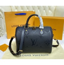 Louis Vuitton Monogram Empreinte Speedy Bandouliere 25 M58947-black