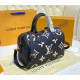 Louis Vuitton Monogram Empreinte Speedy Bandouliere 25 M58947-black-beige