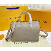 Louis Vuitton Monogram Empreinte Speedy Bandouliere 25 M58947-gray