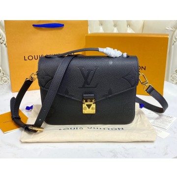 Louis Vuitton Monogram Empreinte Leather Pochette Metis M59211-black