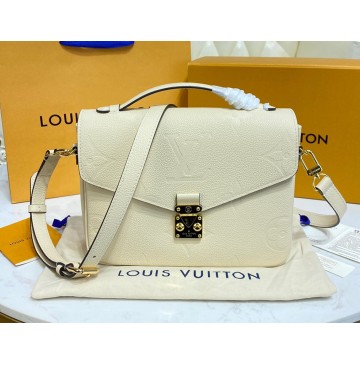 Louis Vuitton Monogram Empreinte Leather Pochette Metis M59211-cream