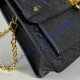 Louis Vuitton Monogram Empreinte Leather Vavin Chain Wallet M67839-black