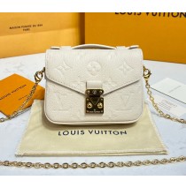 Louis Vuitton Monogram Empreinte Leather Micro Metis M81390-beige