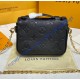 Louis Vuitton Monogram Empreinte Leather Micro Metis M81390-black