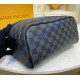 Louis Vuitton Damier Graphite Dopp Kit Toilet Pouch N40127-black