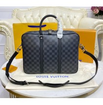 Louis Vuitton Damier Graphite Porte-Documents Voyage PM N41478-black