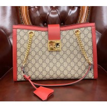 Gucci Padlock medium GG shoulder bag GU479197-red