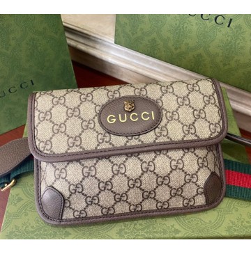 Gucci GG Supreme Messenger GU489617-brown