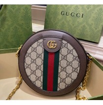 Gucci Ophidia Mini GG Round Shoulder Bag GU550618-brown
