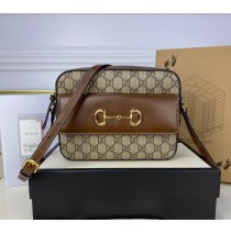 Gucci Horsebit 1955 Small Shoulder Bag GU645454CA-brown