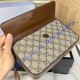 Gucci Horsebit 1955 Small Shoulder Bag GU645454CA-brown