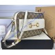 Gucci Horsebit 1955 Small Shoulder Bag GU645454CA-white