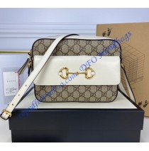 Gucci Horsebit 1955 Small Shoulder Bag GU645454CA-white