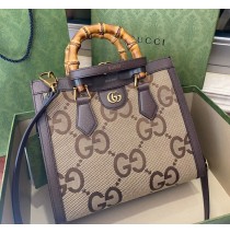 Gucci Diana Jumbo GG Small Tote Bag GU660195C-brown