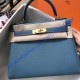 Hermes Kelly 28cm in Togo Leather Golden Hardware H5528G-bleu-jean