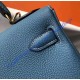 Hermes Kelly 28cm in Togo Leather Golden Hardware H5528G-bleu-jean