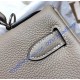 Hermes Kelly 28cm in Togo Leather Palladium Hardware H5528W-gris-tourterelle