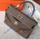 Hermes Kelly 32cm in Togo Leather Golden Hardware H5532G-Etoupe