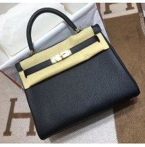 Hermes Kelly 32cm in Togo Leather Golden Hardware H5532G-black