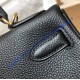 Hermes Kelly 32cm in Togo Leather Golden Hardware H5532G-black