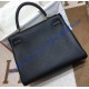 Hermes Kelly 32cm in Togo Leather Golden Hardware H5532G-black