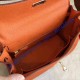 Hermes Kelly 32cm in Togo Leather Golden Hardware H5532G-orange