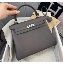 Hermes Kelly 32cm in Togo Leather Palladium Hardware H5532W-Etain