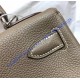 Hermes Kelly 32cm in Togo Leather Palladium Hardware H5532W-Etoupe