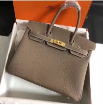 Hermes Birkin 30cm Togo Leather Golden Hardware H8830G-etoupe