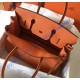 Hermes Birkin 30cm Togo Leather Golden Hardware H8830G-orange